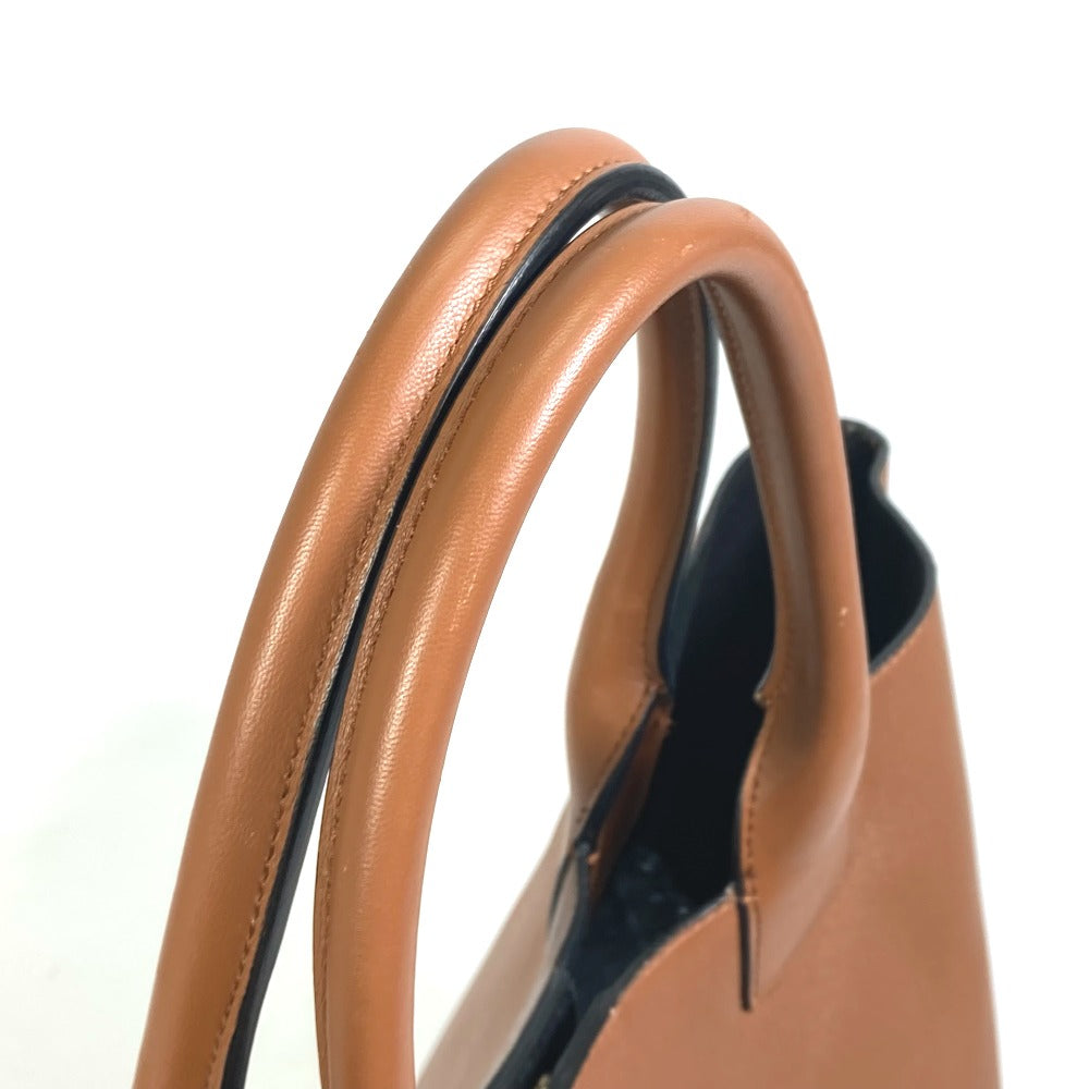 GIVENCHY Handbag leather Brown x black By color Shoulder Bag Shoulder Bag Women Used Authentic