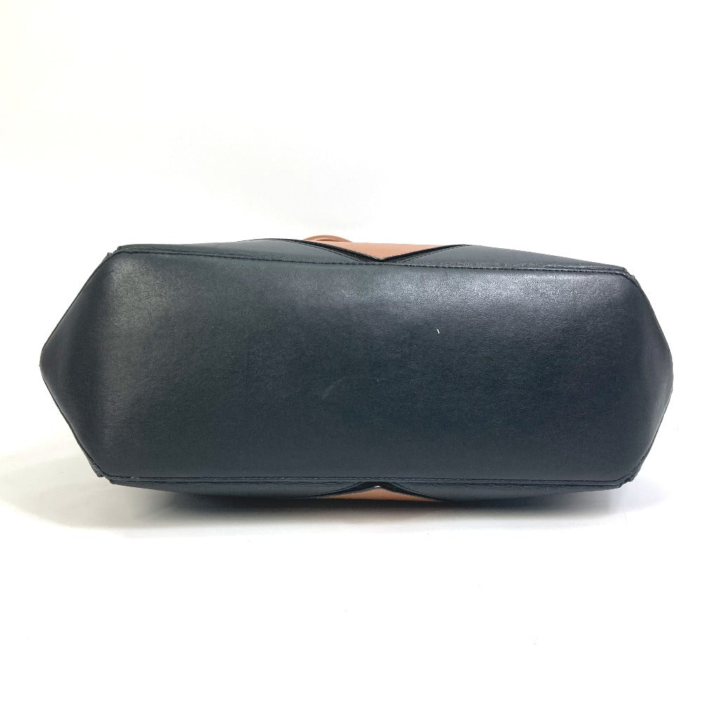 GIVENCHY Handbag leather Brown x black By color Shoulder Bag Shoulder Bag Women Used Authentic