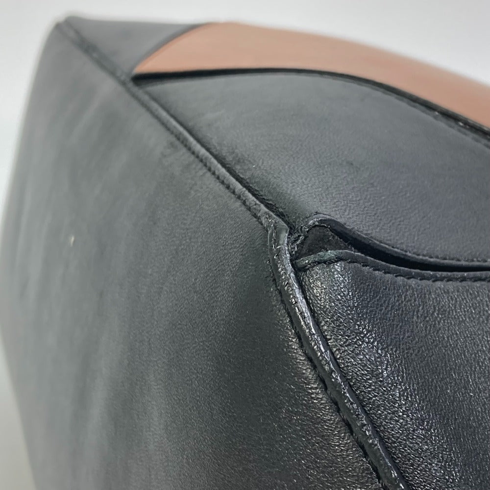 GIVENCHY Handbag leather Brown x black By color Shoulder Bag Shoulder Bag Women Used Authentic