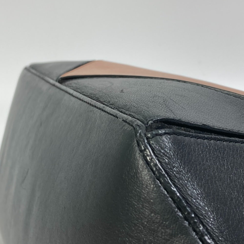 GIVENCHY Handbag leather Brown x black By color Shoulder Bag Shoulder Bag Women Used Authentic