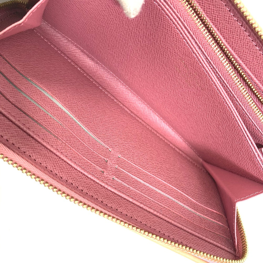 LOUIS VUITTON Long Wallet Purse M81182 Monogram denim pink Monogram denim Zippy wallet Women Used Authentic
