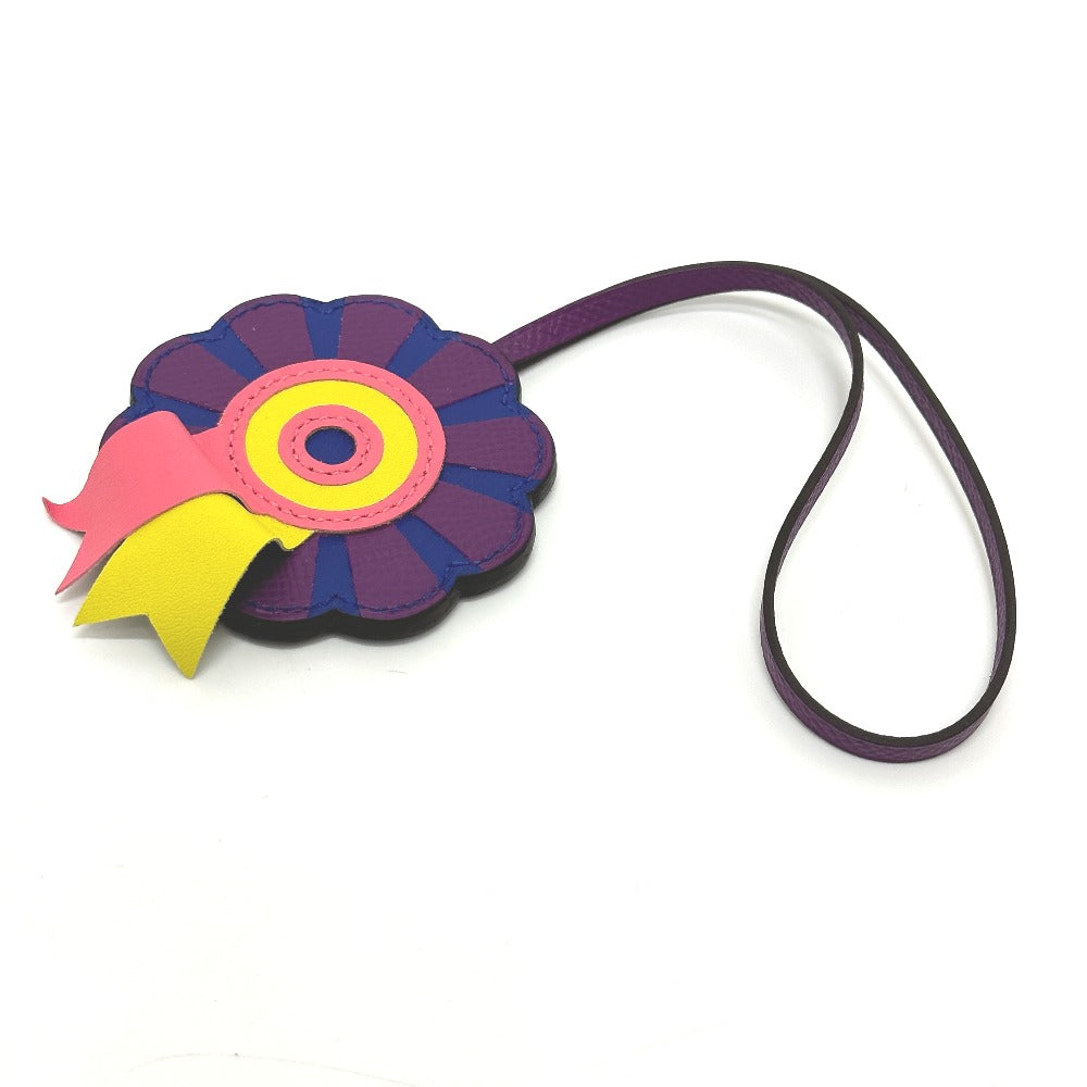 HERMES Bag charm Anyomilo / Epsom purple flour Limited to Omotesando Women Used Authentic