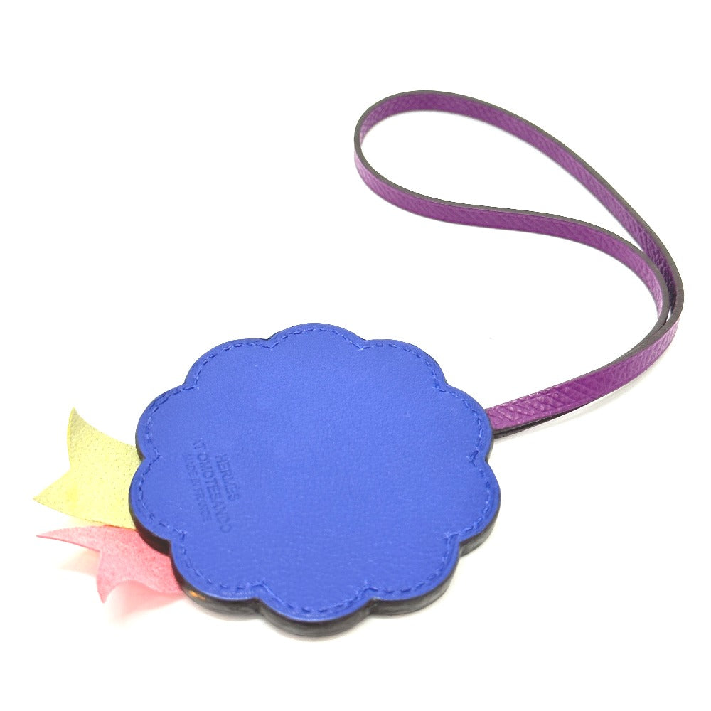 HERMES Bag charm Anyomilo / Epsom purple flour Limited to Omotesando Women Used Authentic