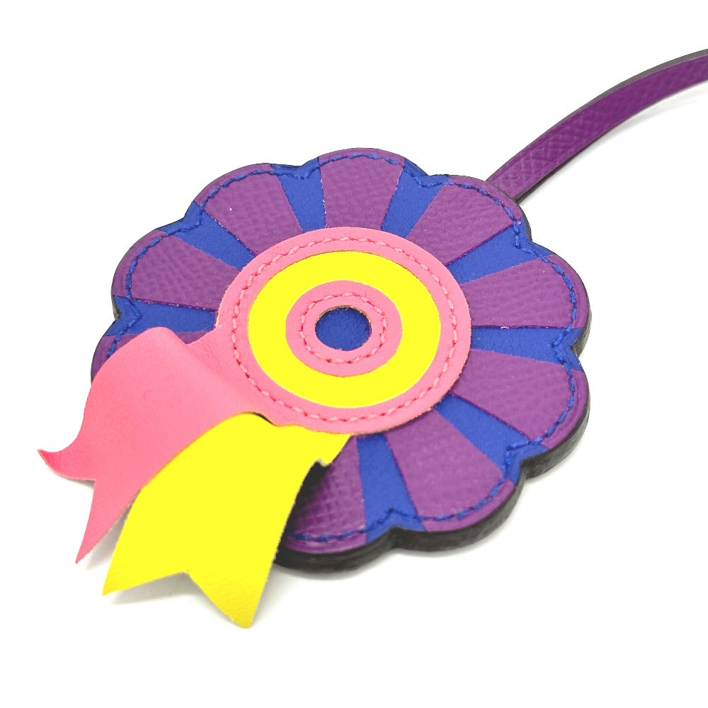 HERMES Bag charm Anyomilo / Epsom purple flour Limited to Omotesando Women Used Authentic