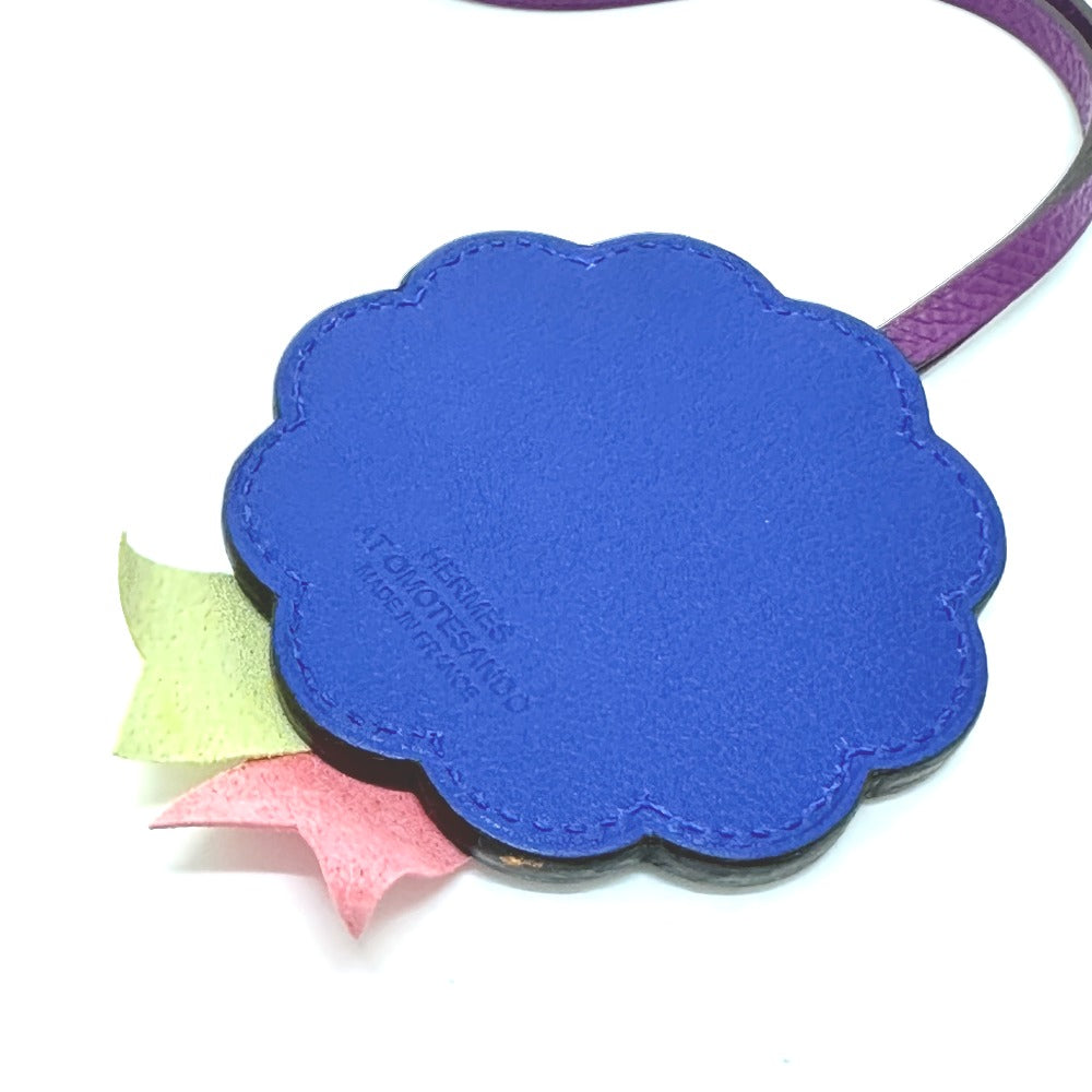 HERMES Bag charm Anyomilo / Epsom purple flour Limited to Omotesando Women Used Authentic
