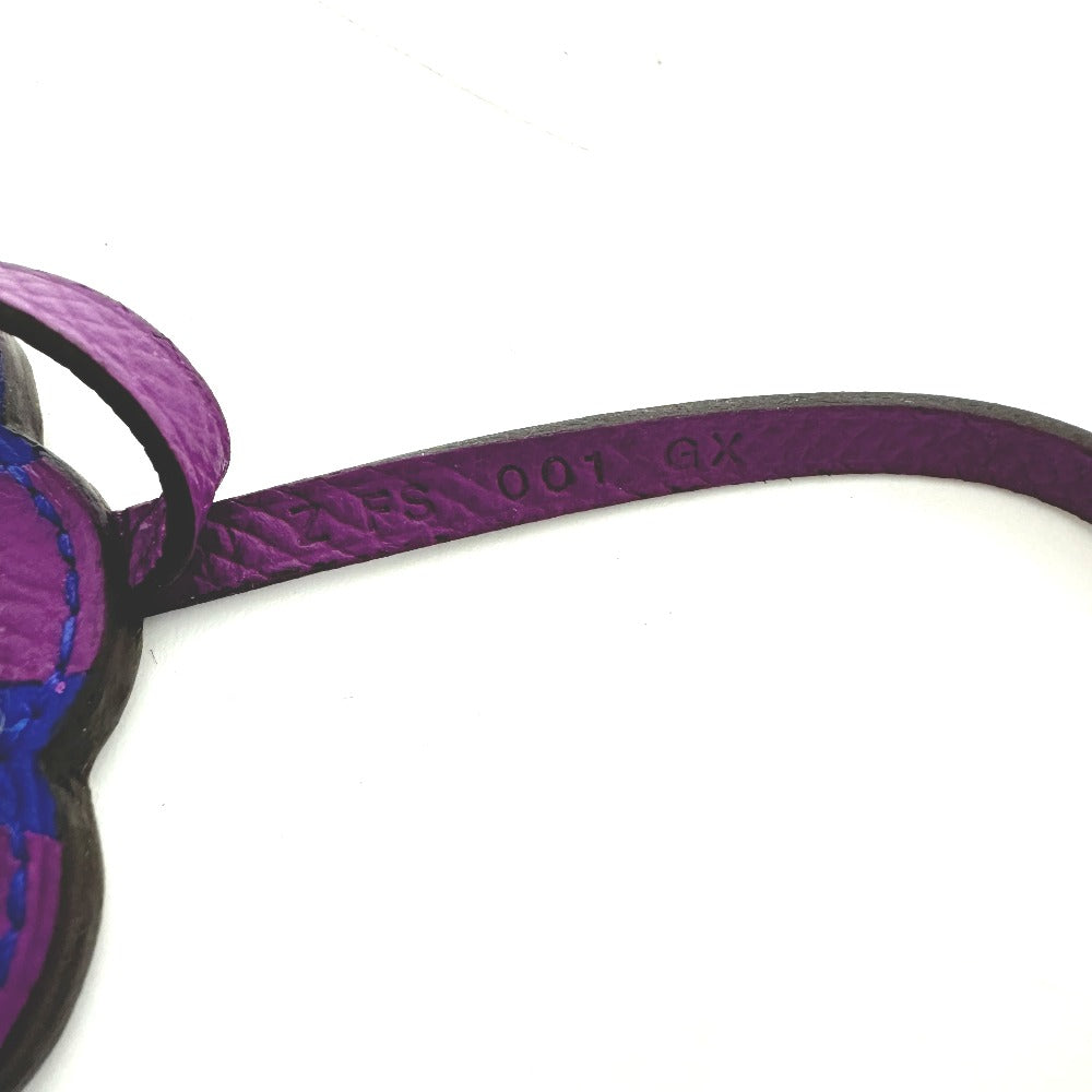 HERMES Bag charm Anyomilo / Epsom purple flour Limited to Omotesando Women Used Authentic