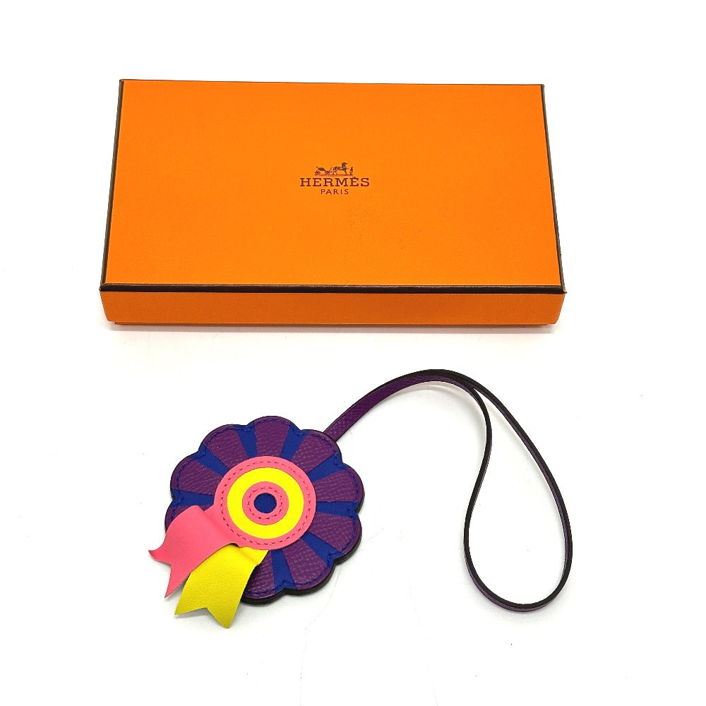 HERMES Bag charm Anyomilo / Epsom purple flour Limited to Omotesando Women Used Authentic