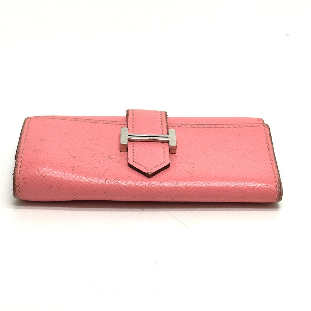 HERMES Key case Key holder Epsom pink HMetal Bean Women Used Authentic