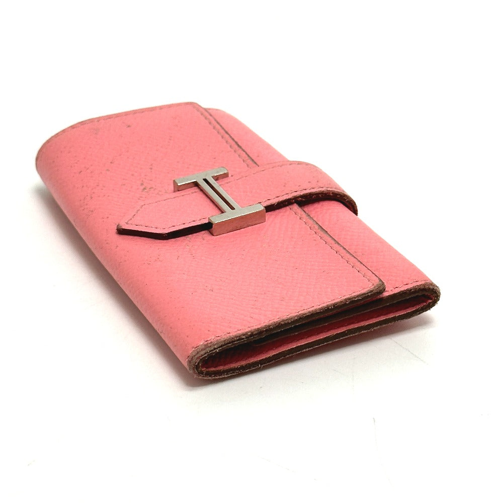 HERMES Key case Key holder Epsom pink HMetal Bean Women Used Authentic