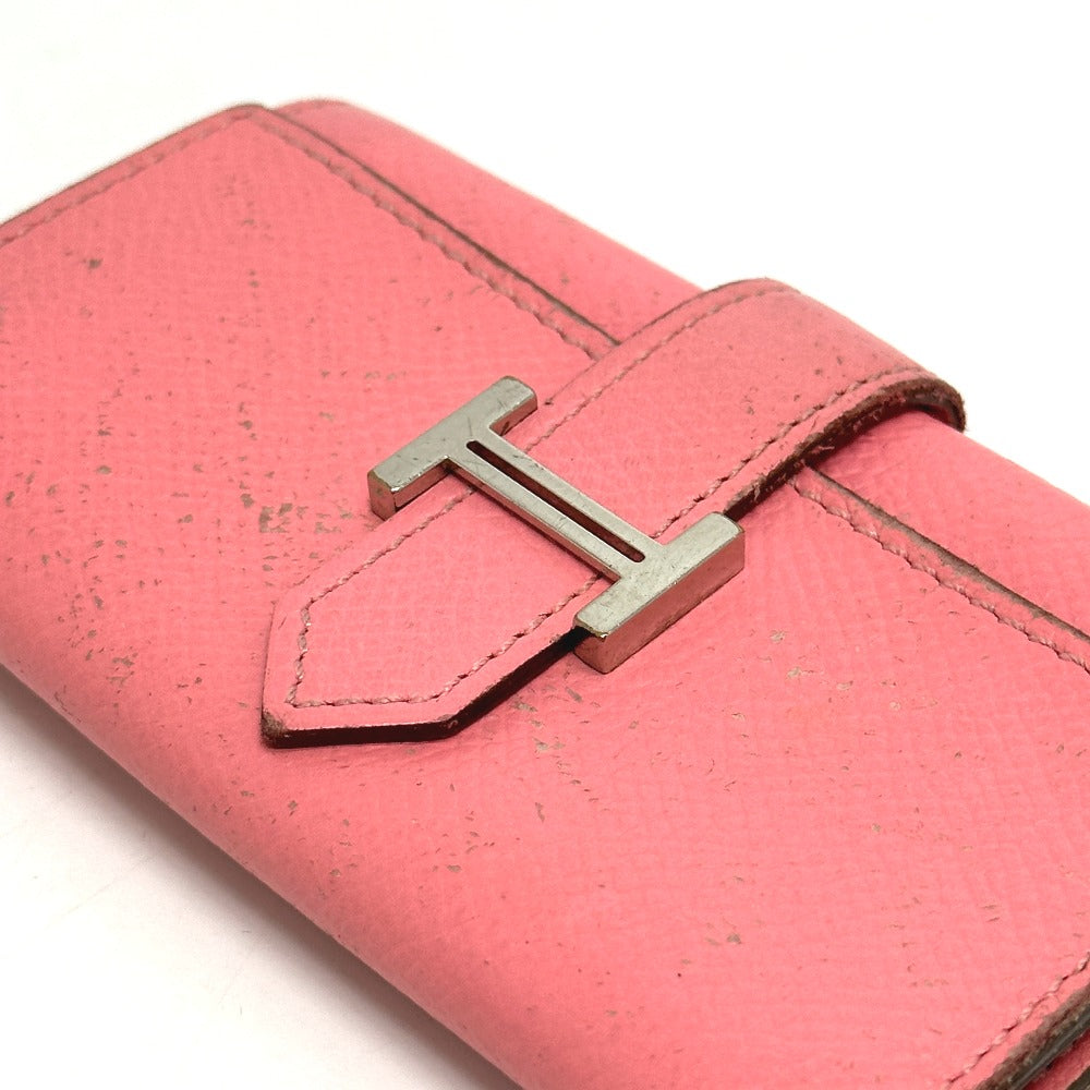 HERMES Key case Key holder Epsom pink HMetal Bean Women Used Authentic