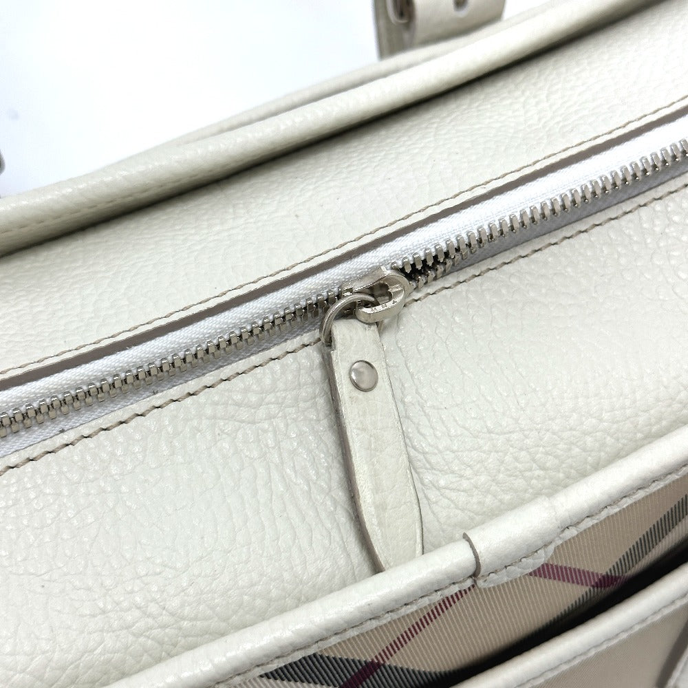 BURBERRY Handbag Nylon beige check Mini Boston Duffel bag