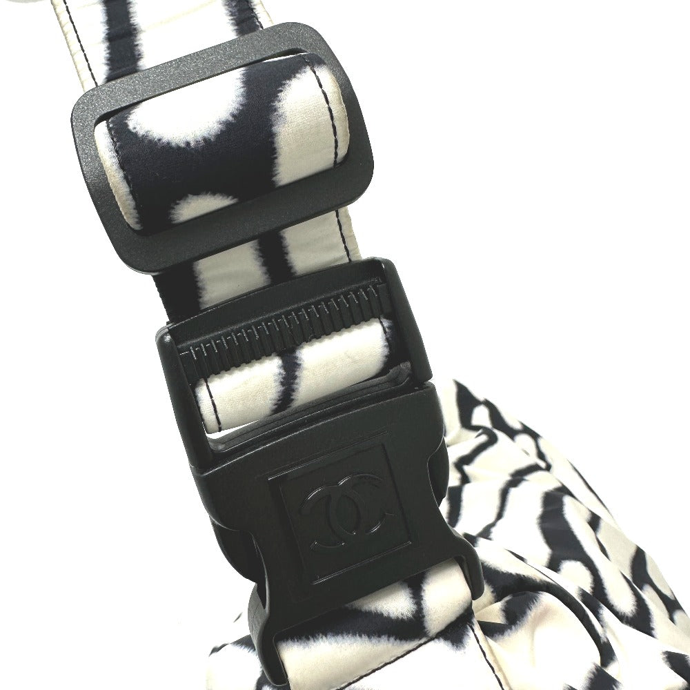 CHANEL Shoulder Bag Nylon white Sports CC COCO Mark