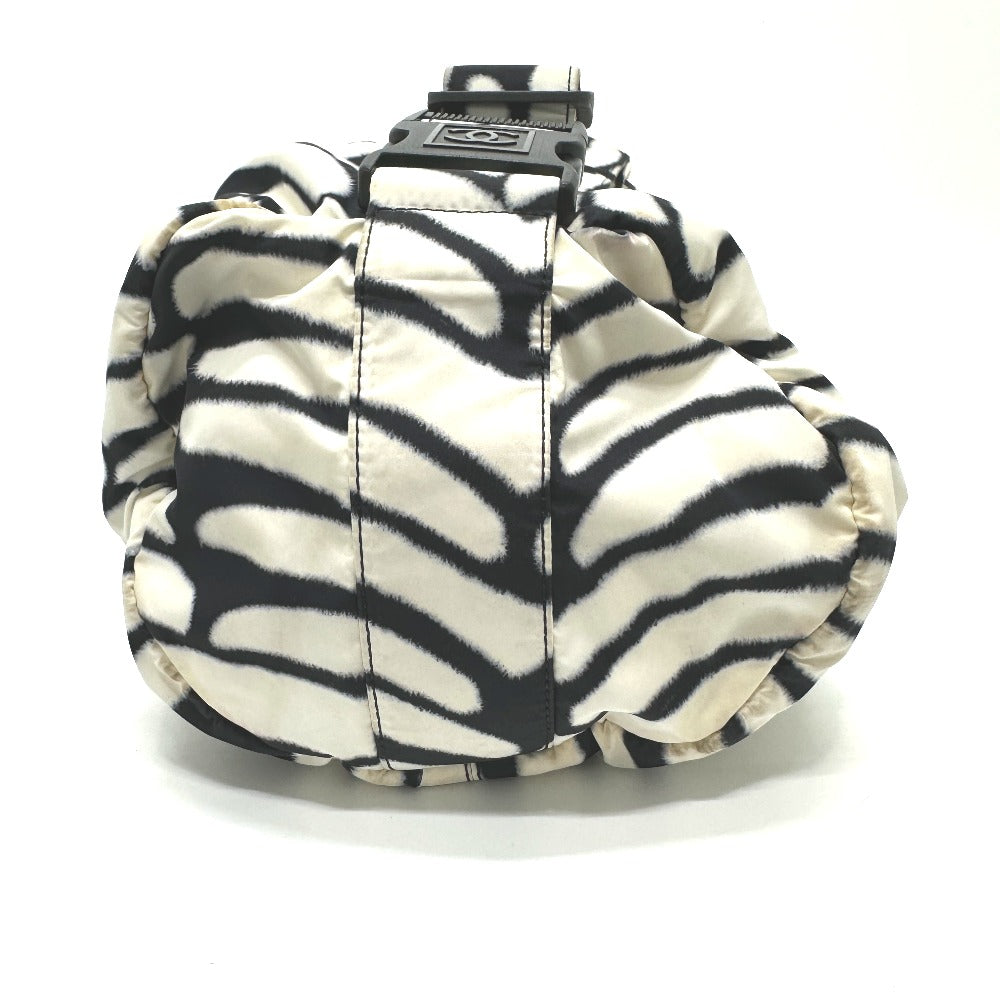 CHANEL Shoulder Bag Nylon white Sports CC COCO Mark