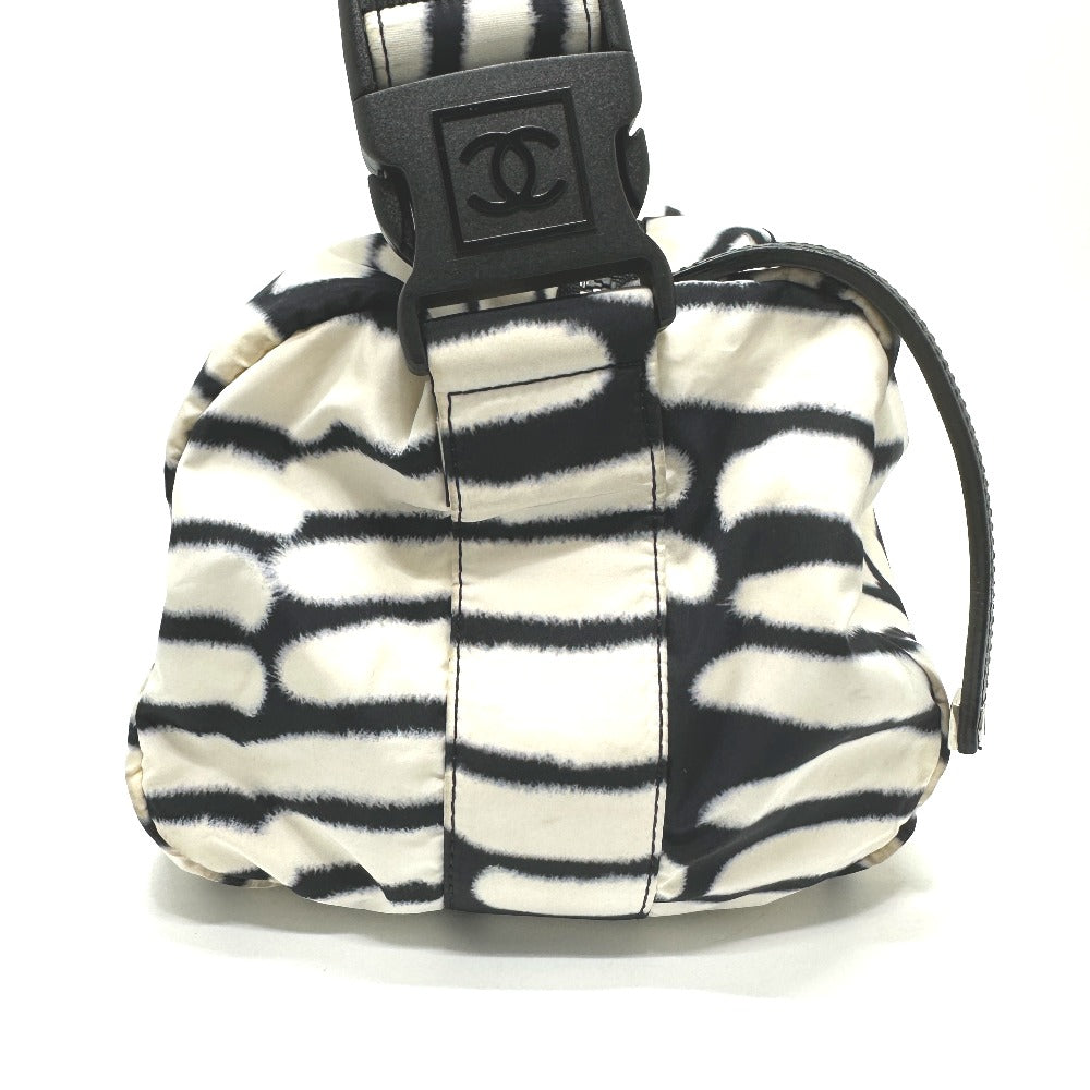 CHANEL Shoulder Bag Nylon white Sports CC COCO Mark