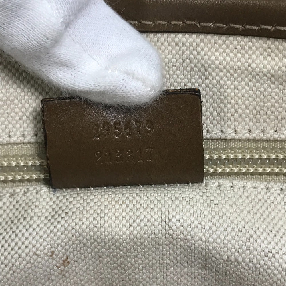 GUCCI Shoulder Bag 295679 PVC / Leather beige Crossbody bag Diamante