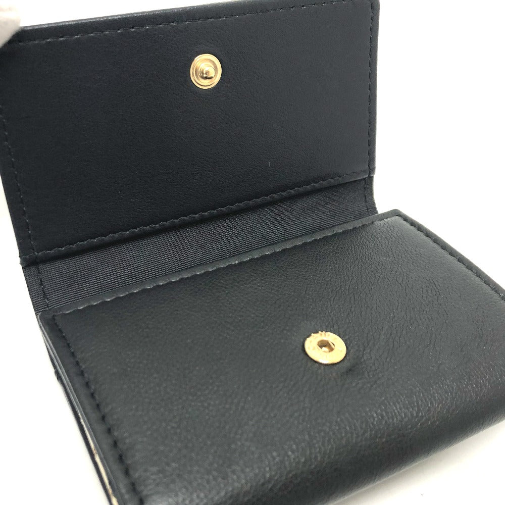 CHANEL Key case Key holder leather black COCO Mark 4 stations with key ring