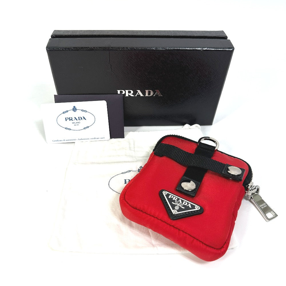 PRADA Pouch 2NA026 Nylon Red Triangle logo plate TESSUTO SOFT