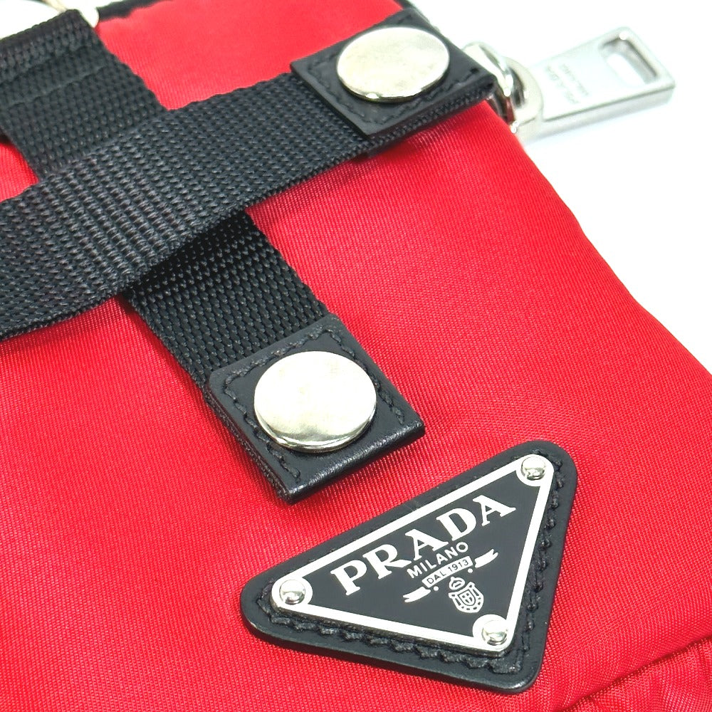PRADA Pouch 2NA026 Nylon Red Triangle logo plate TESSUTO SOFT
