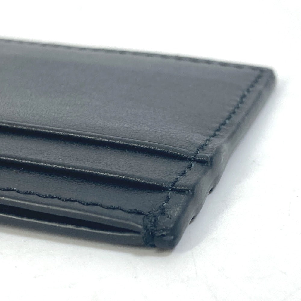 GUCCI Card Case 547596 leather black logo name card holder