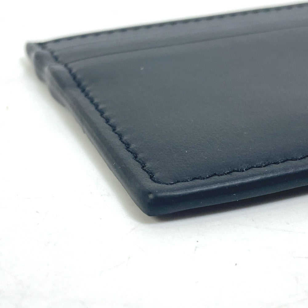 GUCCI Card Case 547596 leather black logo name card holder