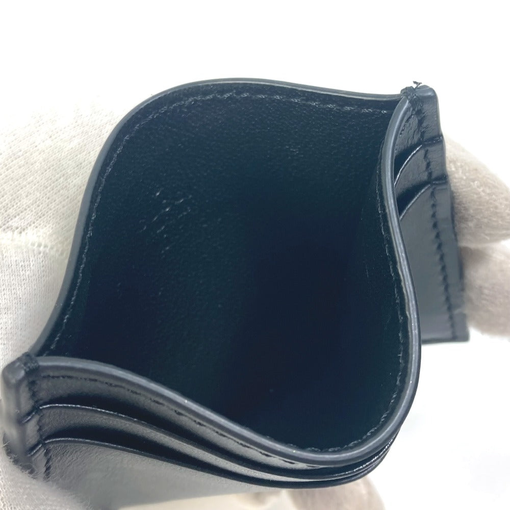 GUCCI Card Case 547596 leather black logo name card holder