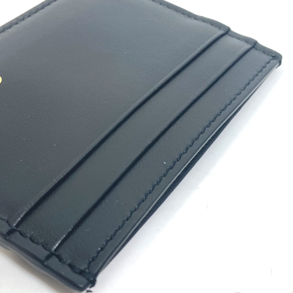 GUCCI Card Case 547596 leather black logo name card holder