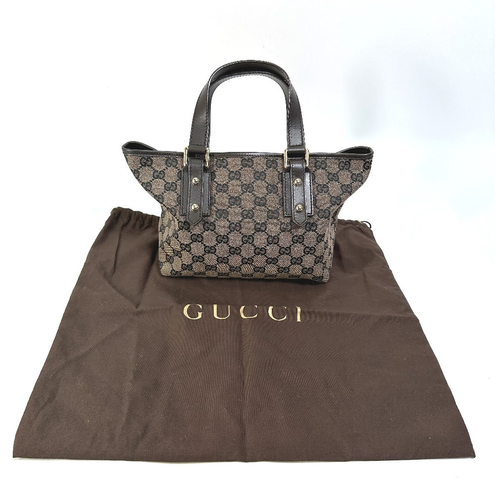 GUCCI Handbag 257249 GG canvas / leather Brown GG