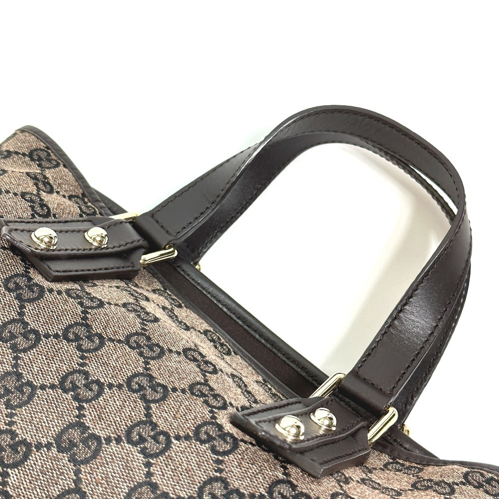 GUCCI Handbag 257249 GG canvas / leather Brown GG