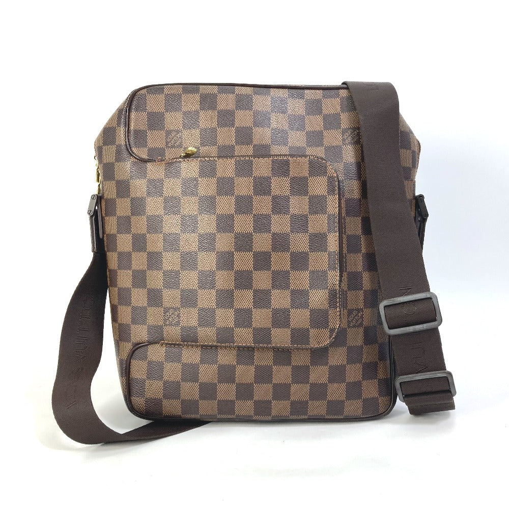 LOUIS VUITTON Shoulder Bag N41441 Damier canvas Brown Damier Olaf MM mens Used Authentic