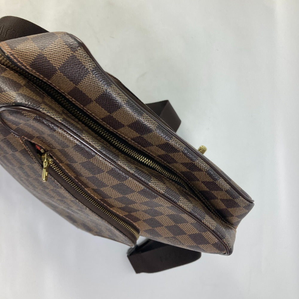 LOUIS VUITTON Shoulder Bag N41441 Damier canvas Brown Damier Olaf MM mens Used Authentic
