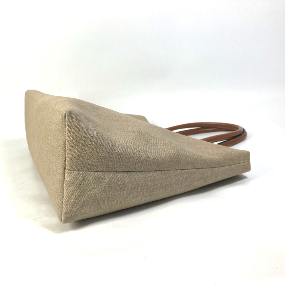 CELINE Shoulder Bag 19006 Canvas / leather Brown Shoulder Horizontal hippo Women Used Authentic