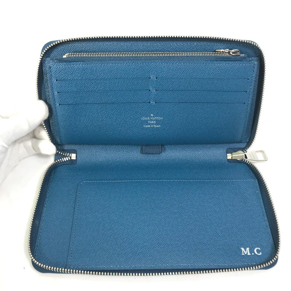 LOUIS VUITTON Long Wallet Purse M60619 Epi Leather Navy Epi Zippy Organizer