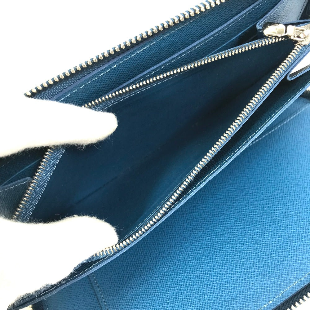 LOUIS VUITTON Long Wallet Purse M60619 Epi Leather Navy Epi Zippy Organizer