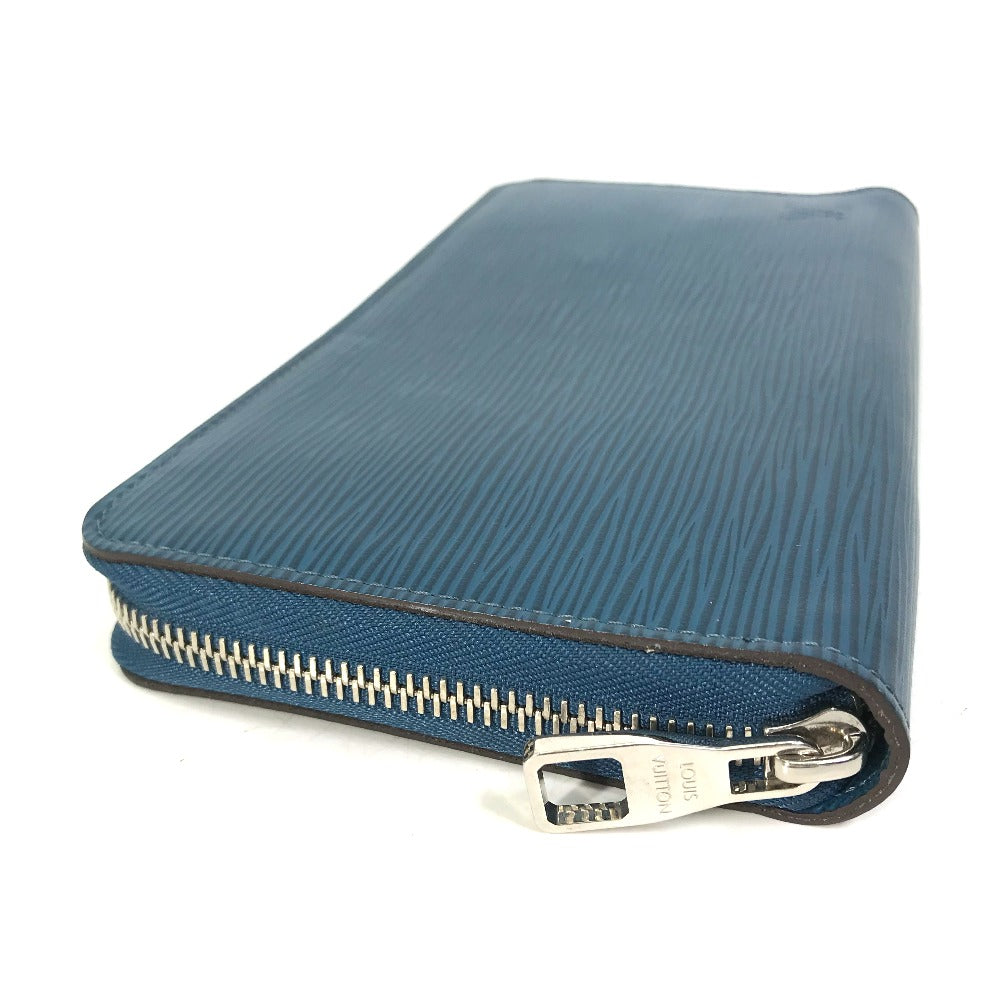 LOUIS VUITTON Long Wallet Purse M60619 Epi Leather Navy Epi Zippy Organizer