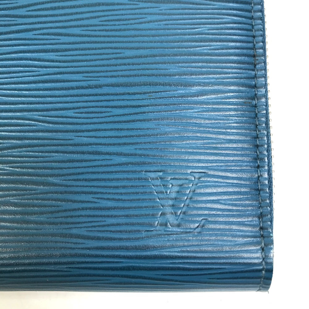 LOUIS VUITTON Long Wallet Purse M60619 Epi Leather Navy Epi Zippy Organizer