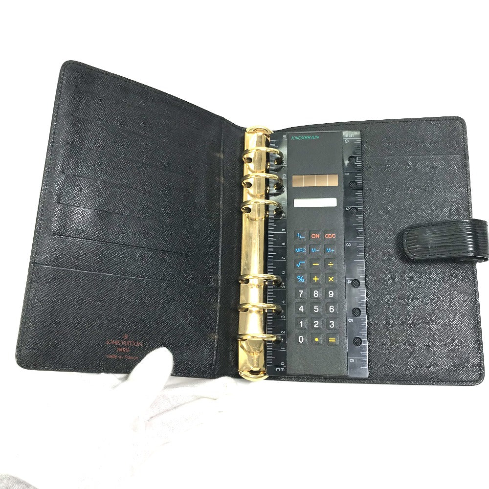LOUIS VUITTON Notebook cover R20042 Epi Leather black Epi Agenda MM