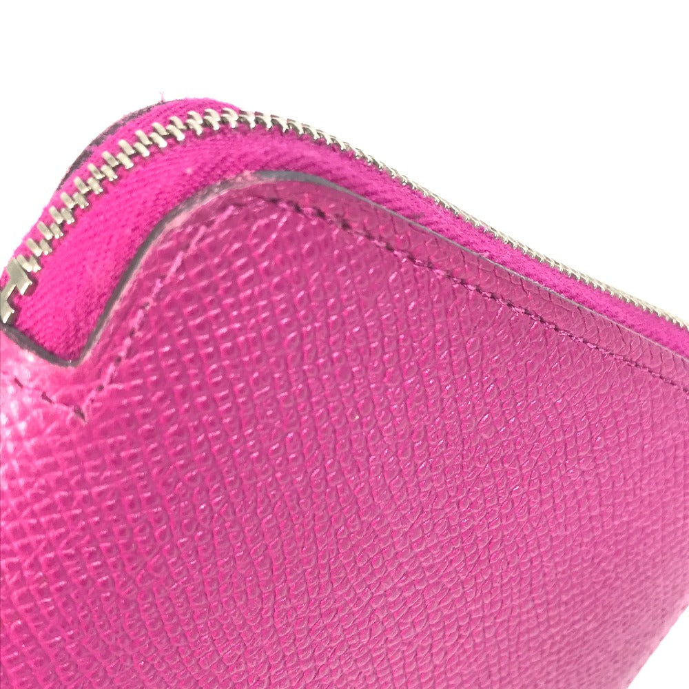HERMES Long Wallet Purse Epsom purple Long wallet Azap long silk in Women Used Authentic