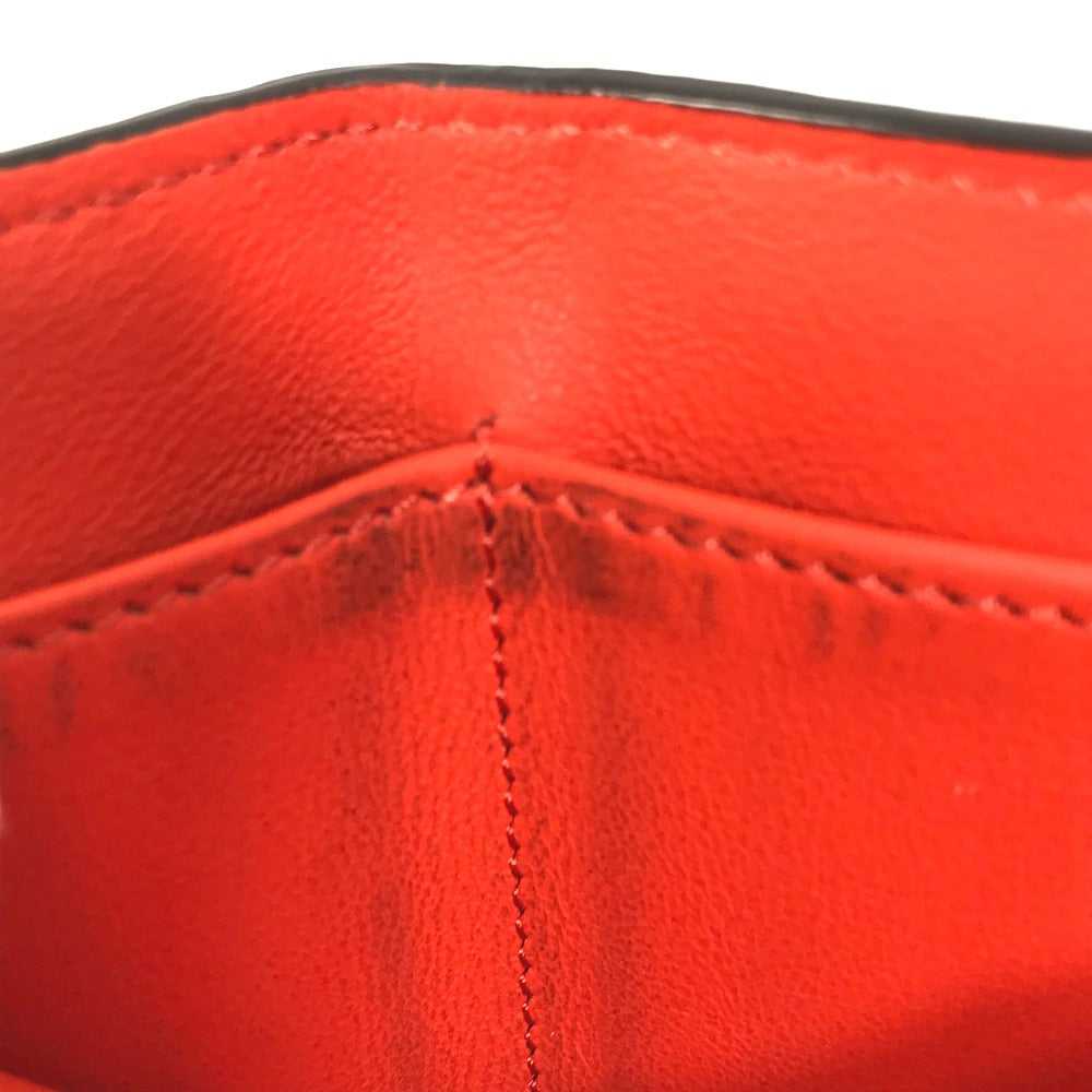 FENDI Trifold wallet 8M0426 leather Orange Peekaboo