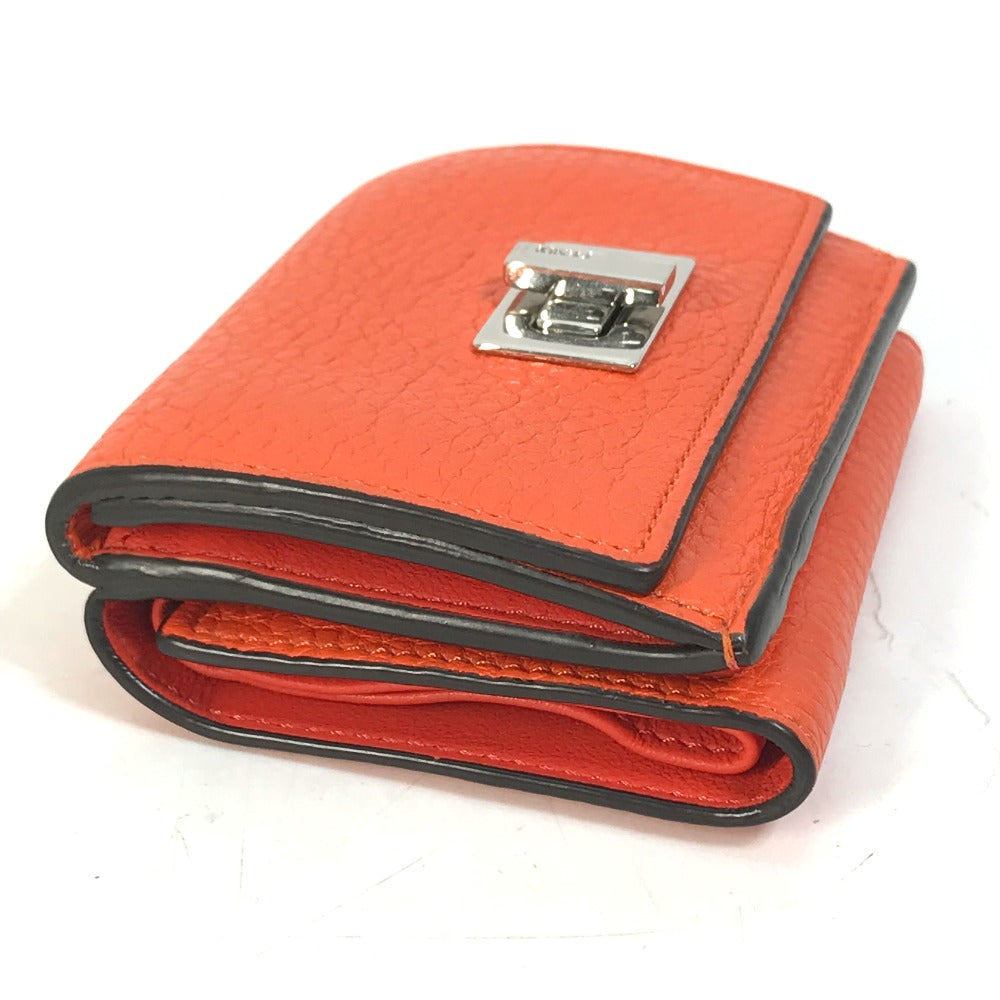 FENDI Trifold wallet 8M0426 leather Orange Peekaboo