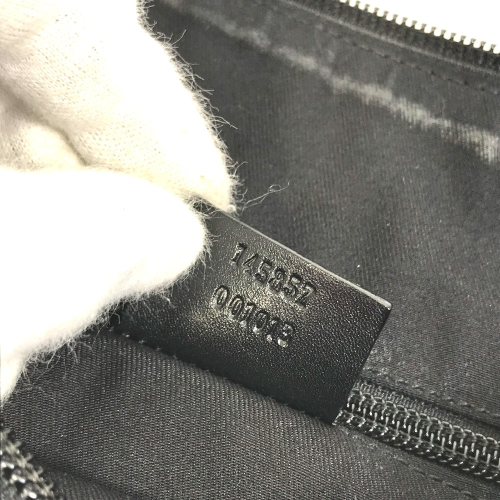 GUCCI Shoulder Bag 145857 GG canvas black GG