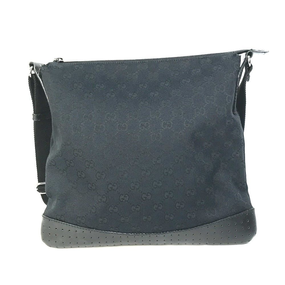 GUCCI Shoulder Bag 145857 GG canvas black GG