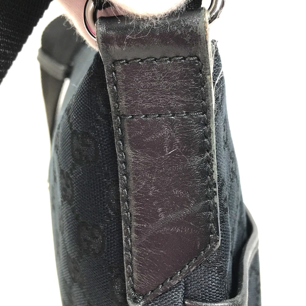 GUCCI Shoulder Bag 145857 GG canvas black GG