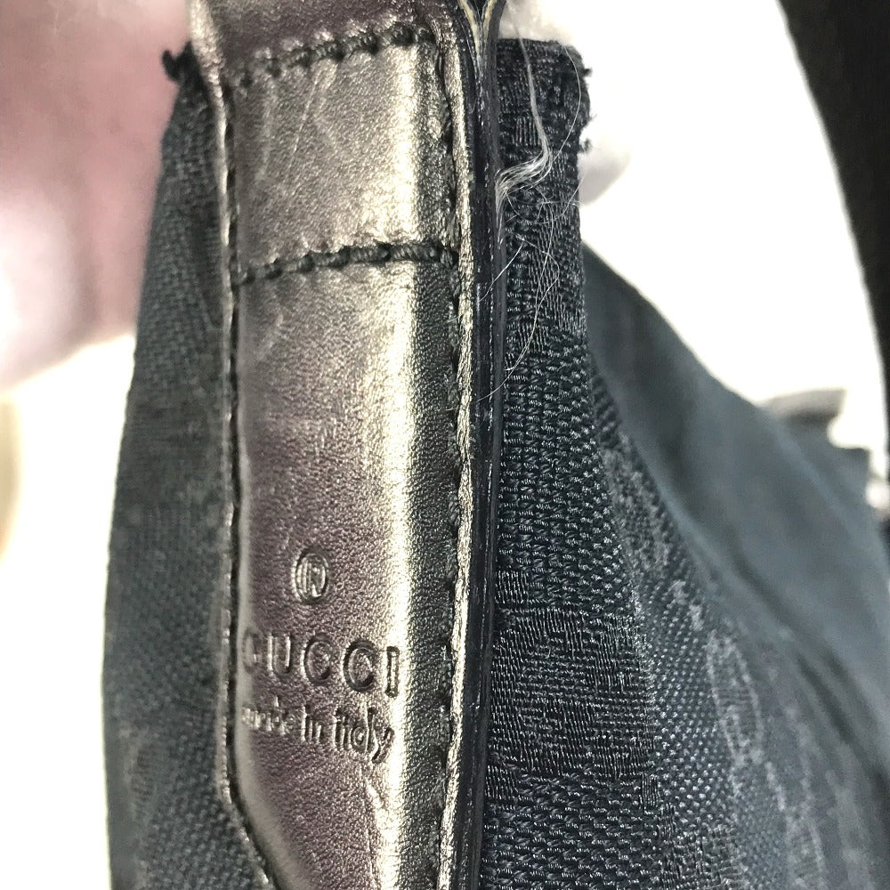 GUCCI Shoulder Bag 145857 GG canvas black GG