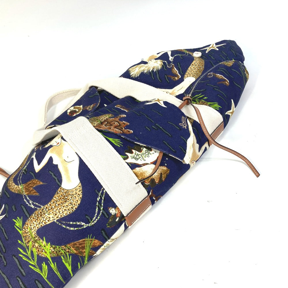 LOEWE Boston Duffel bag canvas blue Paula's Ibiza shark shark