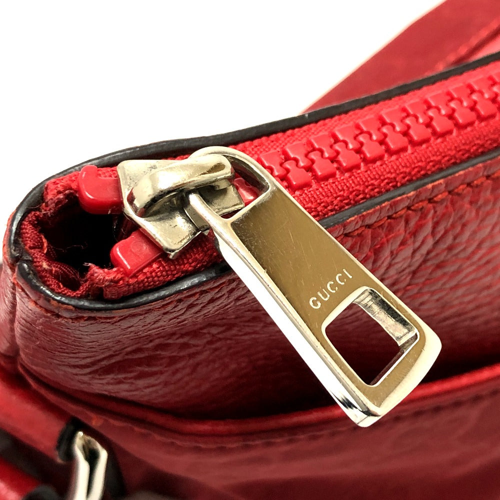 GUCCI Shoulder Bag 510342 Nylon / leather Red GG