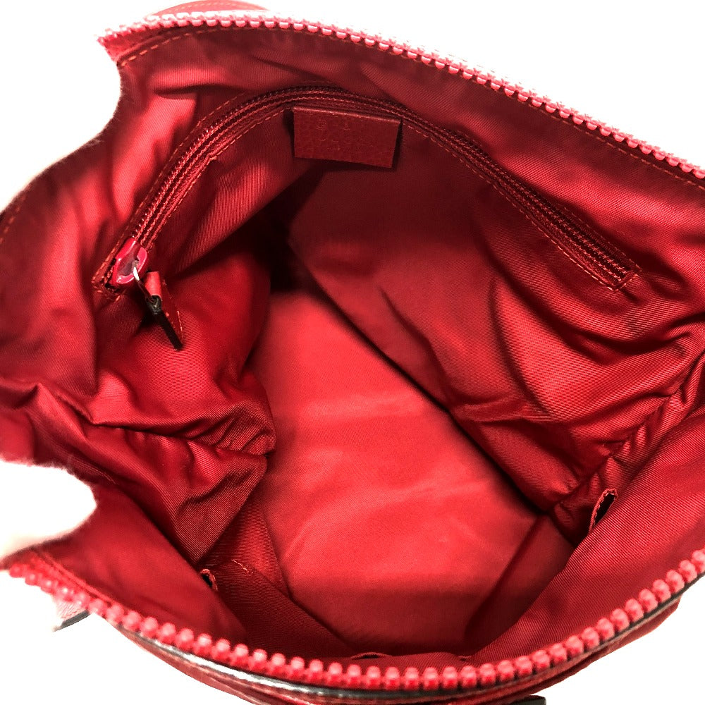 GUCCI Shoulder Bag 510342 Nylon / leather Red GG