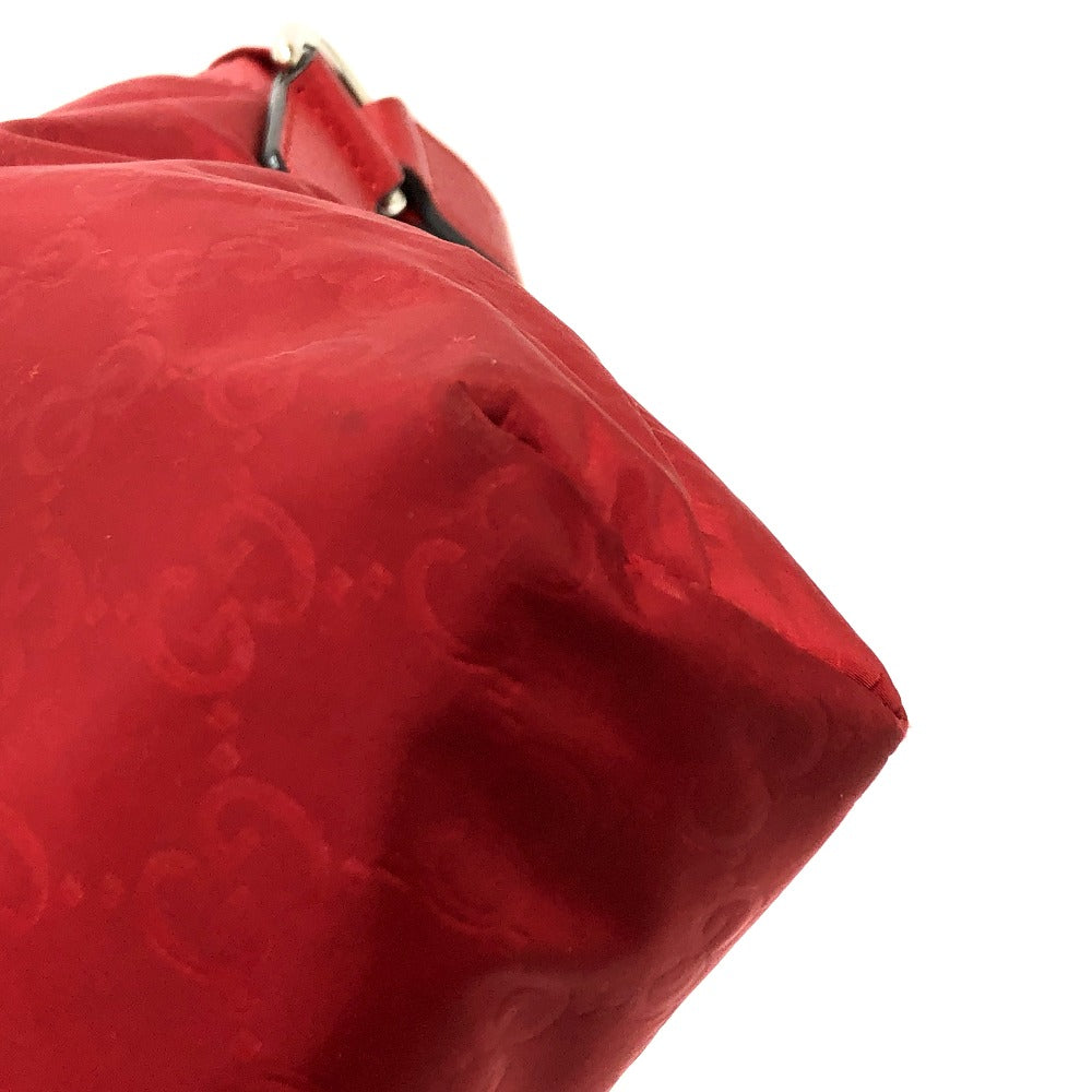 GUCCI Shoulder Bag 510342 Nylon / leather Red GG