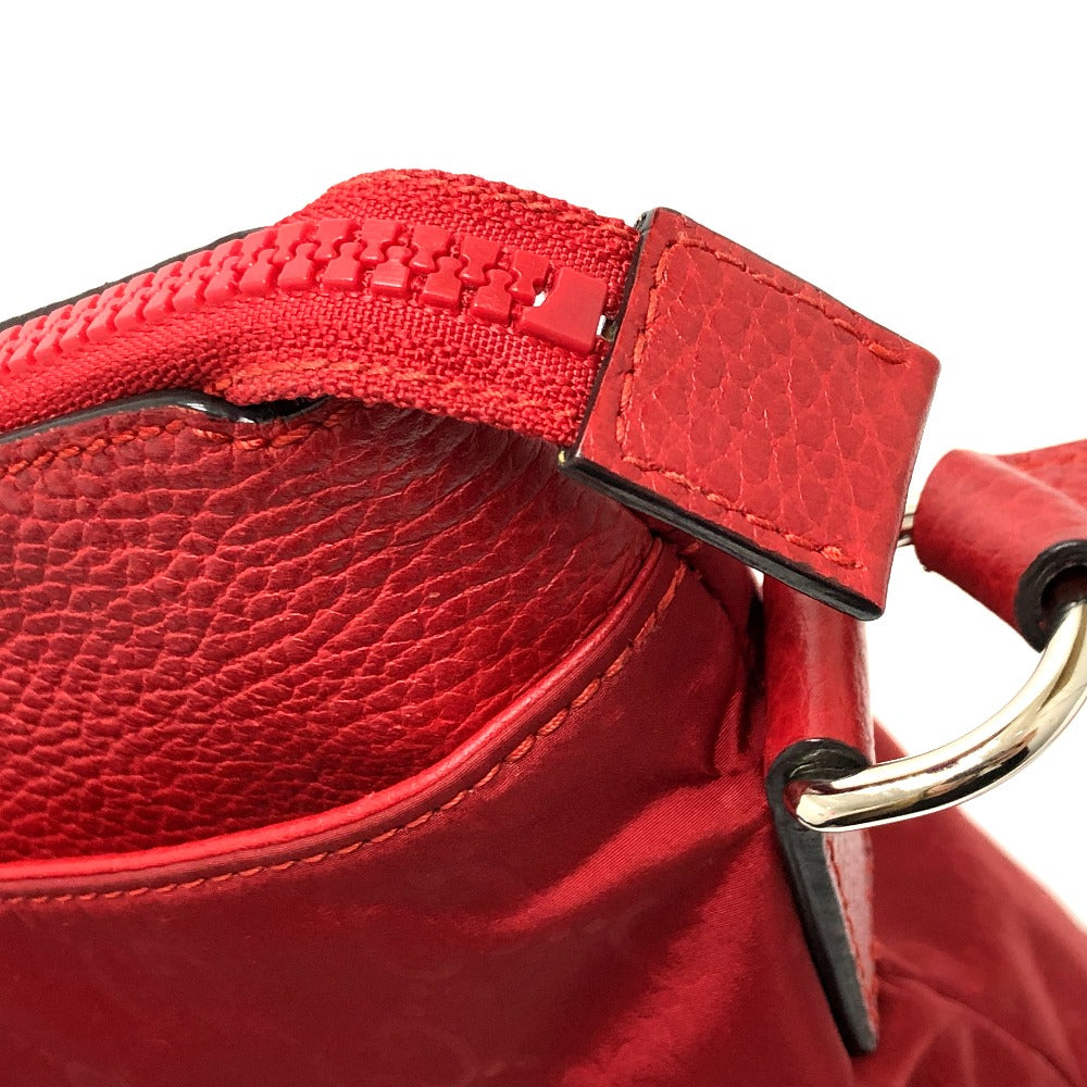 GUCCI Shoulder Bag 510342 Nylon / leather Red GG
