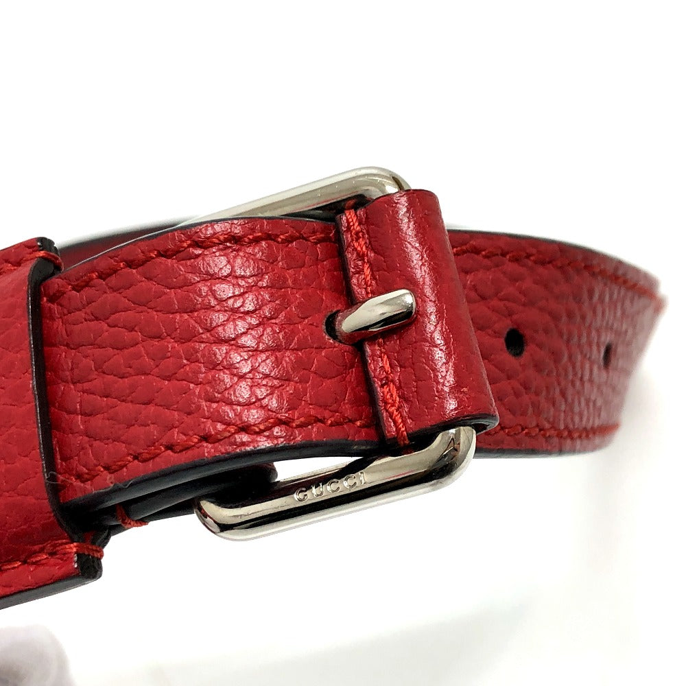 GUCCI Shoulder Bag 510342 Nylon / leather Red GG