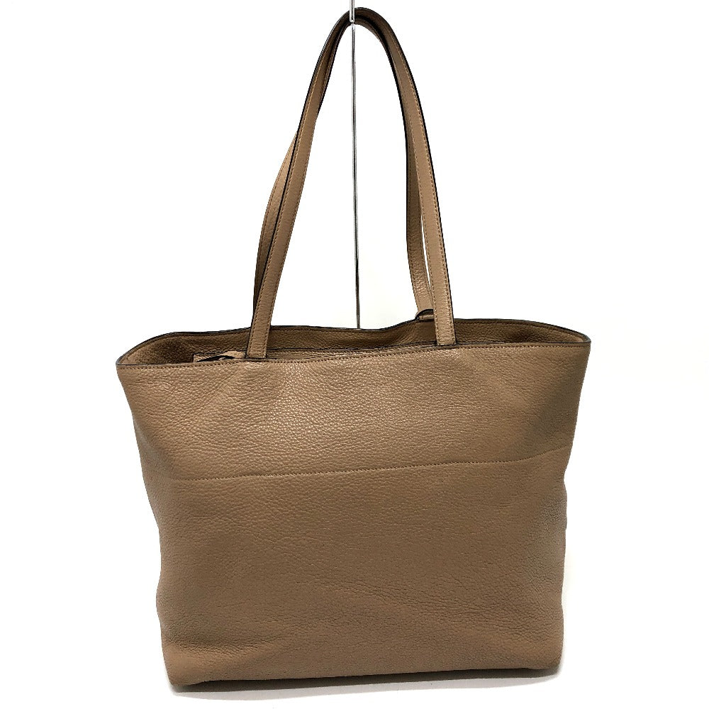 PRADA Tote Bag 1BG203 leather beige logo